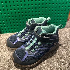 Merrell Kids' Blue and Green Hiking Shoes